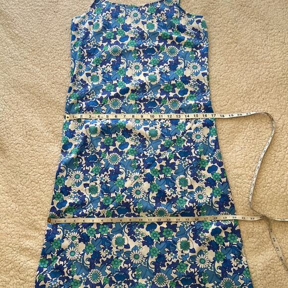 Frankies Bikinis Hawaiian Maxi Dress S NWT Blue Floral Spaghetti Straps Beach - Picture 10 of 13